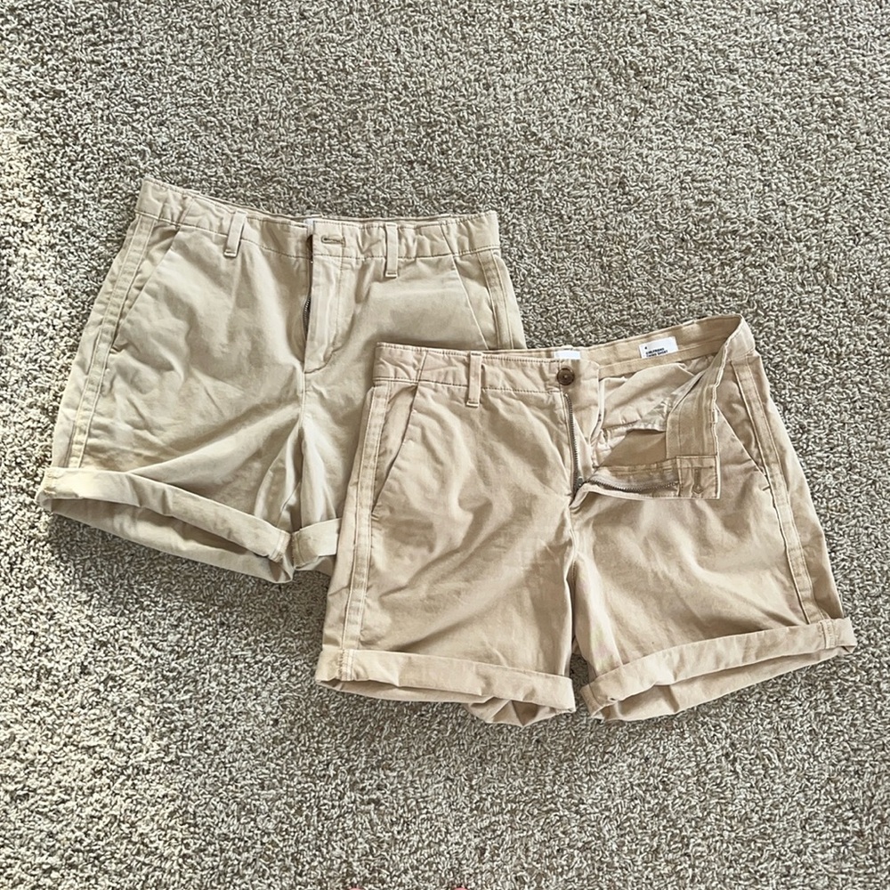 Set of 2 Gap Girlfriend Chino Shorts